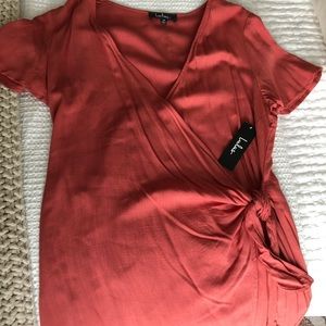Lulu’s mini wrap dress